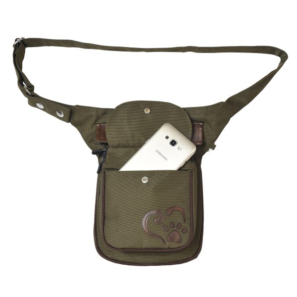 Nijens Gassi-Tasche Wasserabweisende mit Pfote&Herz in Khaki-Braun - Hannover HSW 71010 Online-Schn?ppchen – Bild 2