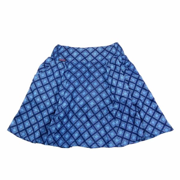 Sommerrock One Size Rock in Blau Shalva Midi 5 Online-Schn?ppchen