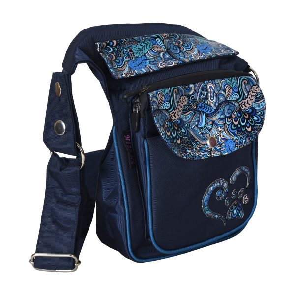 S-XXXL Gassi-Tasche Wasserabweisende mit Pfote&Herz Paisley Saphirblau - Hannover ZHS 71013-P6 Verkauf – Bild 4