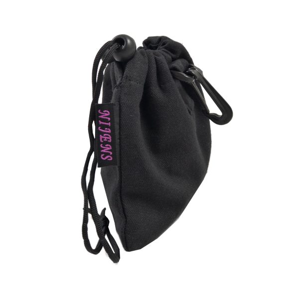 Leckerli-Beuteltasche aus Baumwoll- Canvas mit Kordelzug – Cabra Black Online-Schn?ppchen – Bild 2