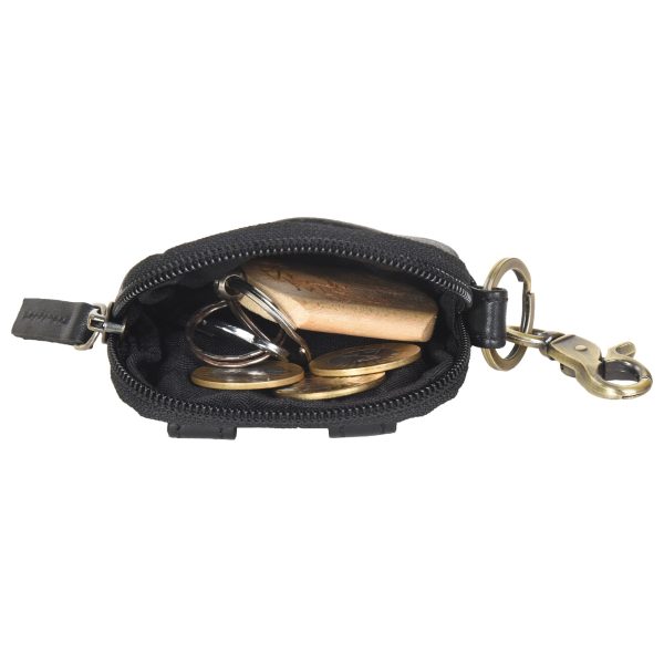Kleine Beuteltasche mit Gürtelschlaufen - Erfurt NJ-06 1045 Black Rabatt – Bild 3