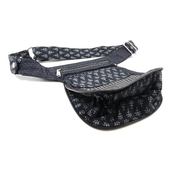 Wendbare Bauchtasche Stoff Schwarz - Saigon 339 Schn?ppchen – Bild 2