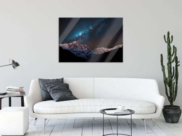 Annapurna bei Nacht, Glasbild Jetzt online – Bild 2