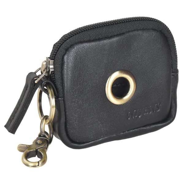 Kleine Beuteltasche mit Gürtelschlaufen - Erfurt NJ-06 1045 Black Rabatt – Bild 2