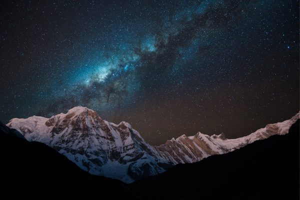 Annapurna bei Nacht, Glasbild Jetzt online – Bild 5