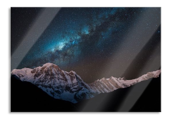 Annapurna bei Nacht, Glasbild Jetzt online