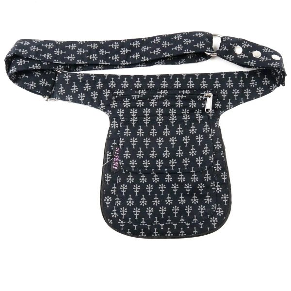 Wendbare Bauchtasche Stoff Schwarz - Saigon 339 Schn?ppchen – Bild 3