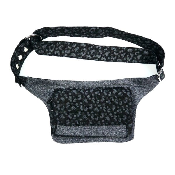 Bauchtasche Hüfttasche in Grau mit kleinem Blumenmuster - Kathmandu-M 1289 Rabatt