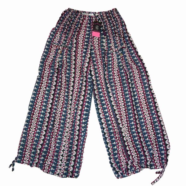 Damenhose Freizeithose Hose aus Viskose Grau-Altrosa - Tirra-39 Angebot
