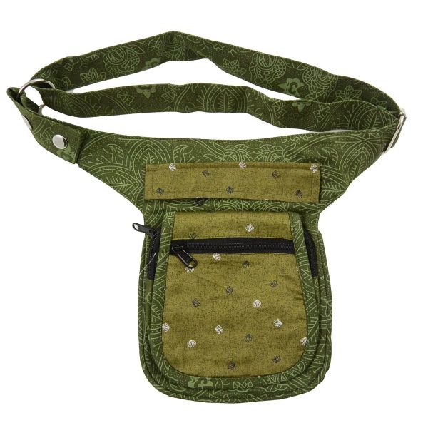 Bauchtasche Nijens Hüfttasche Khaki Canvas S-XXXL Paris-HS Print-802 Mode