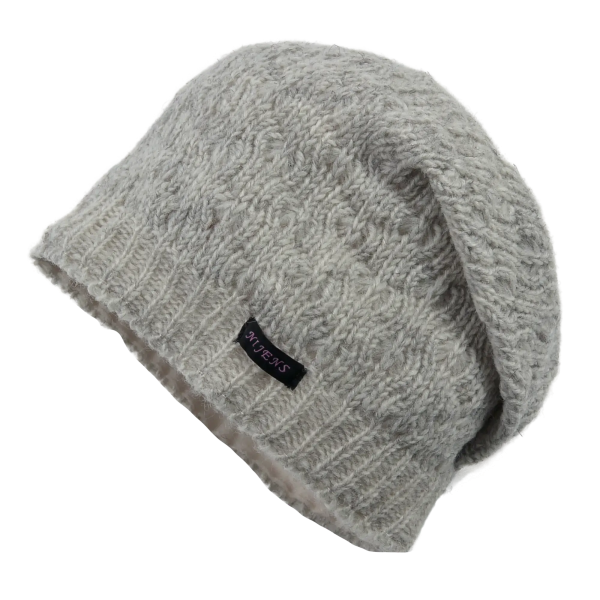 Long Beanie Mütze Wollmütze Schurwolle - Anul 40 Im Angebot