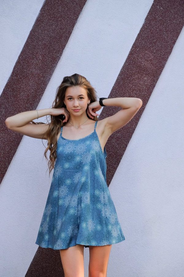 Sommerkleid mit verstellbaren Spaghettiträgern Mantta-4 Verkauf – Bild 4