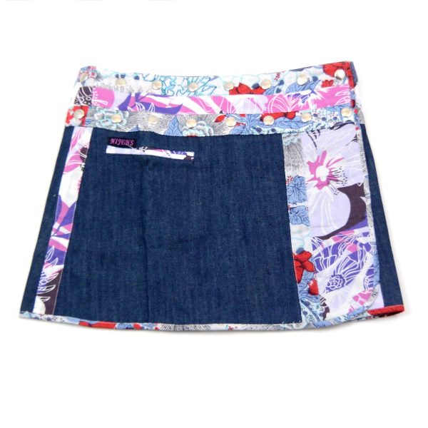 Sommerrock Denim Minirock Jeans, Baumwollstoff Mix - Foudge Blue Short 10 Schn?ppchen