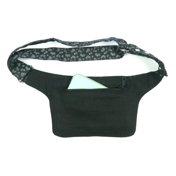Bauchtasche Hüfttasche in Grau mit kleinem Blumenmuster - Kathmandu-M 1289 Rabatt – Bild 4