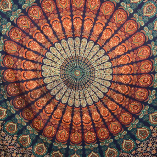 Indisches Laken Wandtuch Mandala Hippie Tagesdecke  - Dekor Decke Groß 70 Schn?ppchen – Bild 2