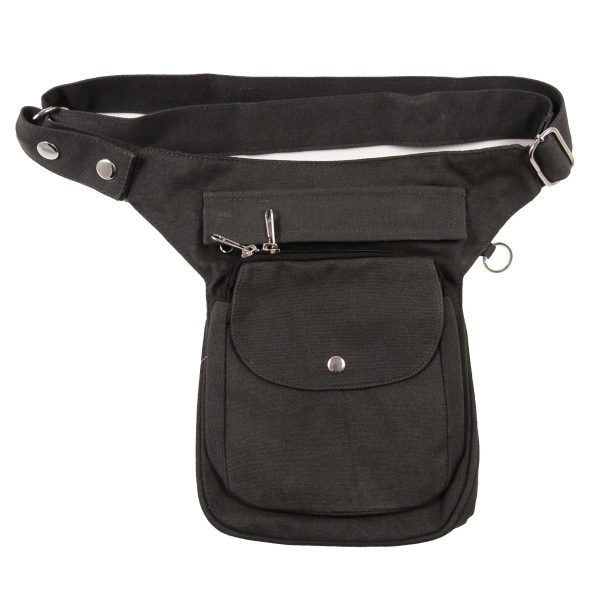Gassi-Tasche Bauchtasche Canvas Anthrazit - Hannover 64 Online-Verkauf