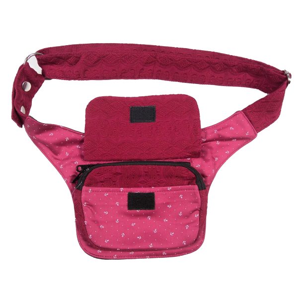 Bauchtasche Stoff Gürteltasche mit Anker Muster Dublin 330 Angebot – Bild 2