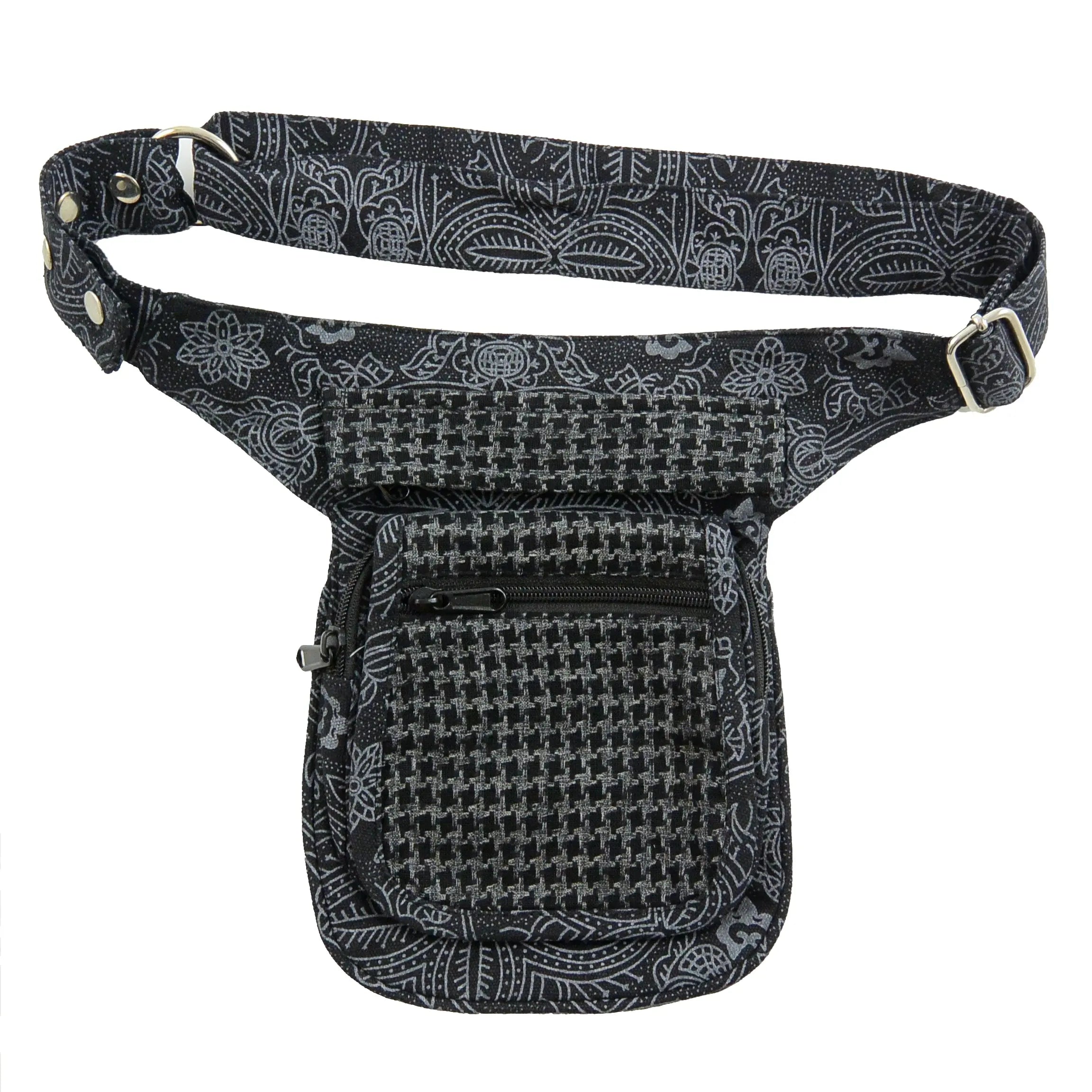 Nijens Bauchtasche Canvas in Charcoal-Black Paris 547 Zu verkaufen