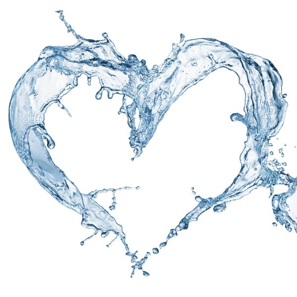 Herz aus Wasser, Glasbild Quadratisch Im Angebot – Bild 5